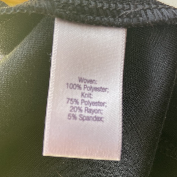 Women’s Dress Jennifer Lopez Yellow Black Size 12 Button Back Elastic Waist - Picture 8 of 8